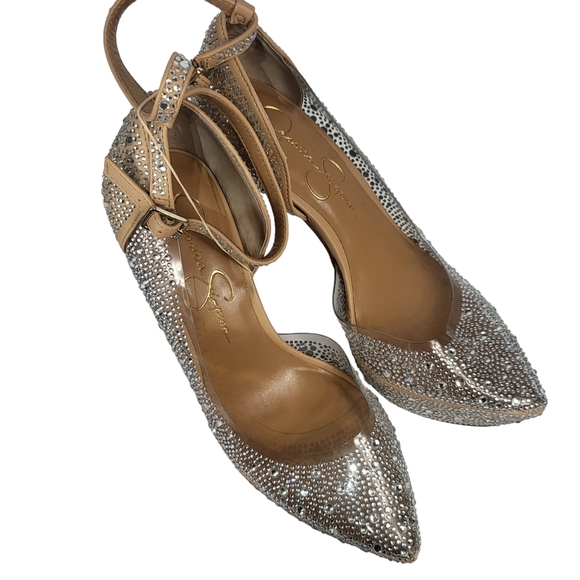 Jessica Simpson Ormanda 2 Platform Pump Champagne 6.5 - Picture 3 of 4